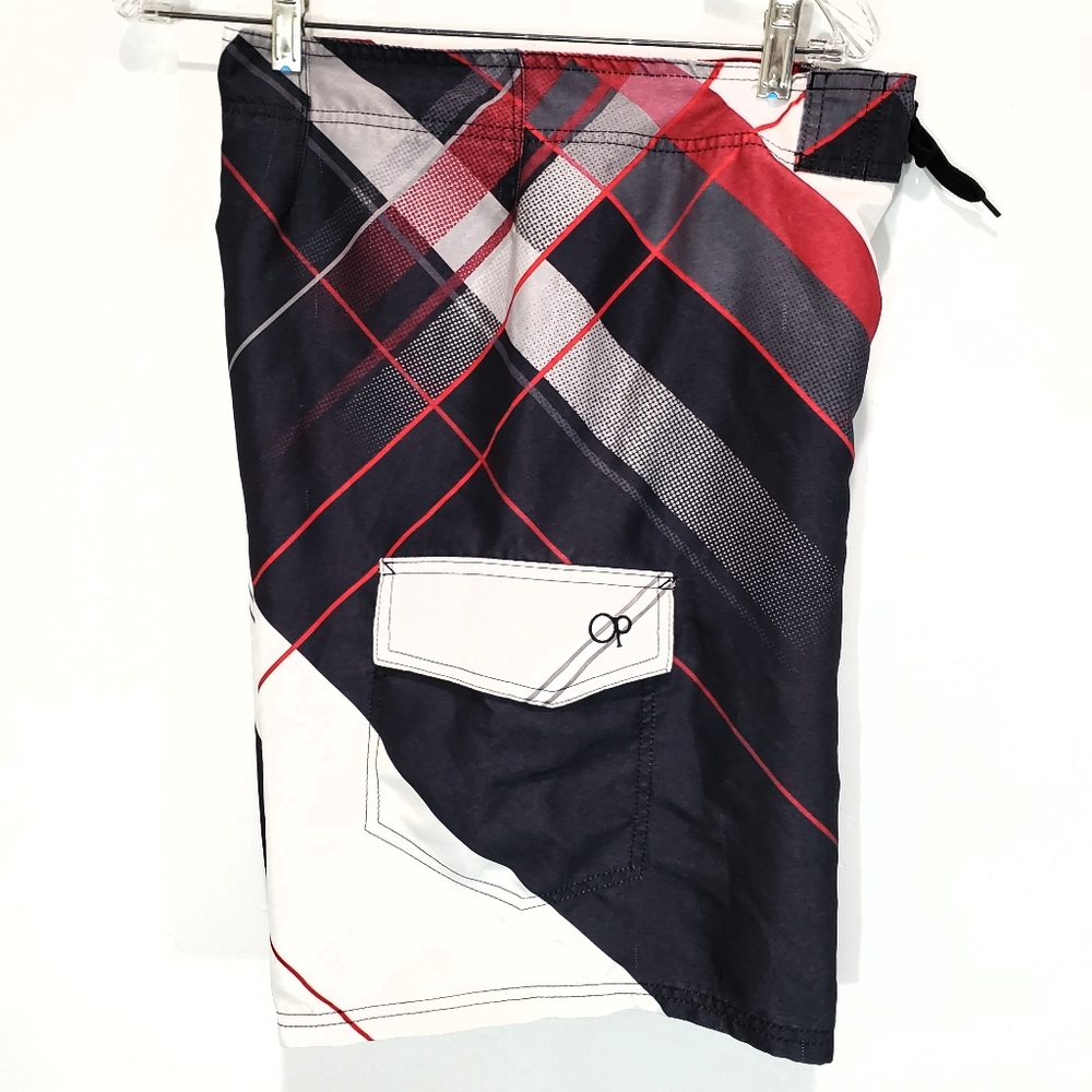 OP Black Board Swim Shorts Size 34 Cargo